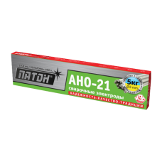 Сварочные электроды ПАТОН АНО-21, 3мм, 5кг для сварки углеродистых и низколегированных сталей